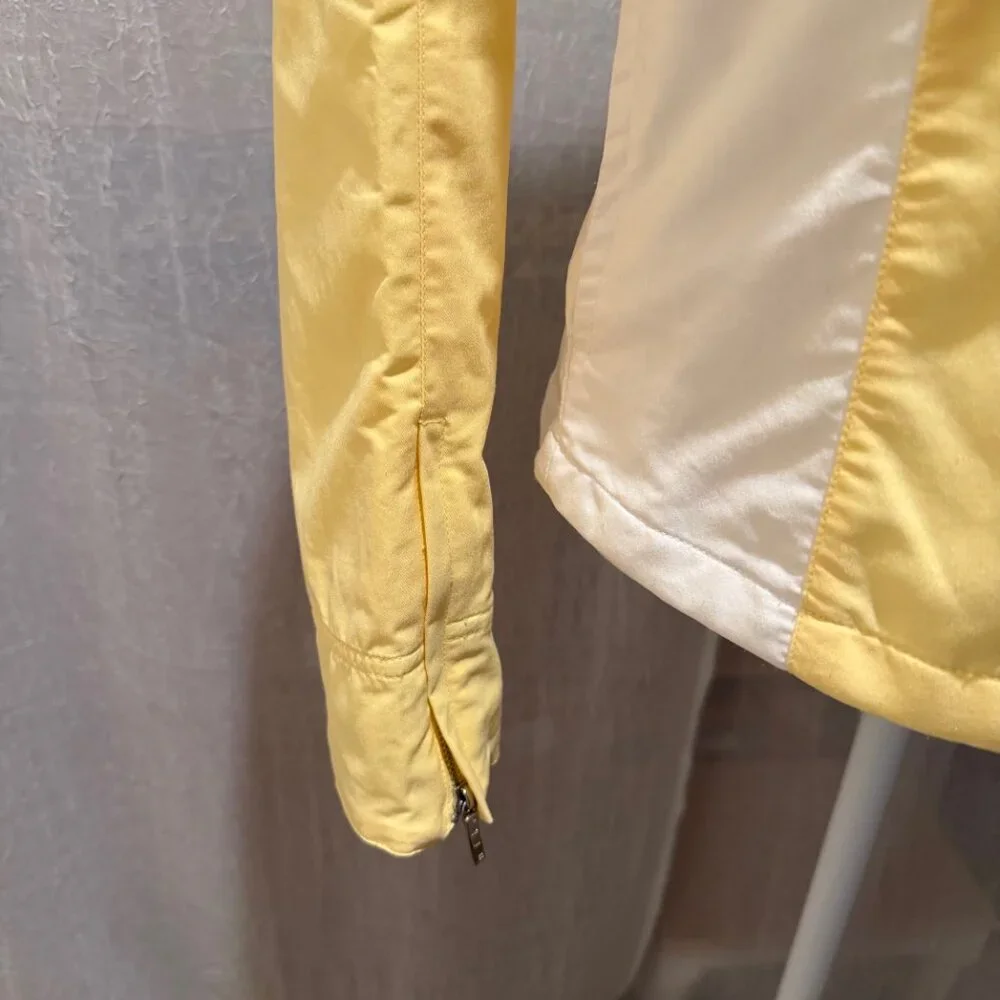 Nike Jacket Pale Yellow/White Women's Size M Like New